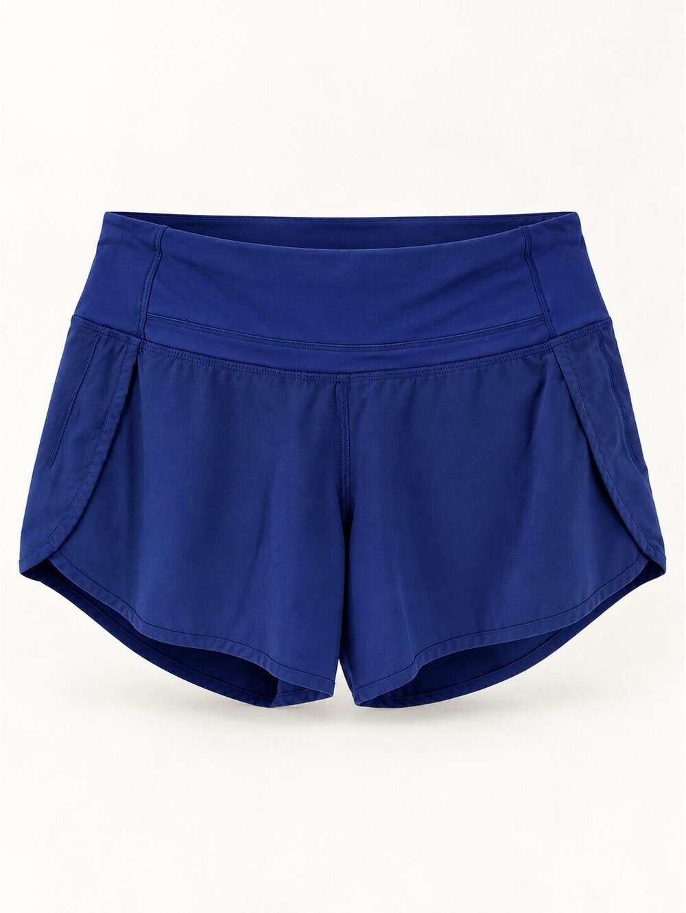 Lululemon Run Times II 4" Lined Shorts Women’s Size 4 Cadet Blue